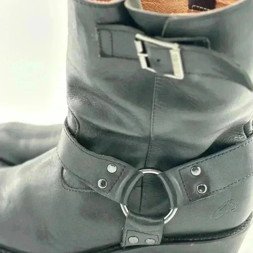 John Fluevog Original Men’s Black Leather Boots in size 9M - Picture 6 of 17